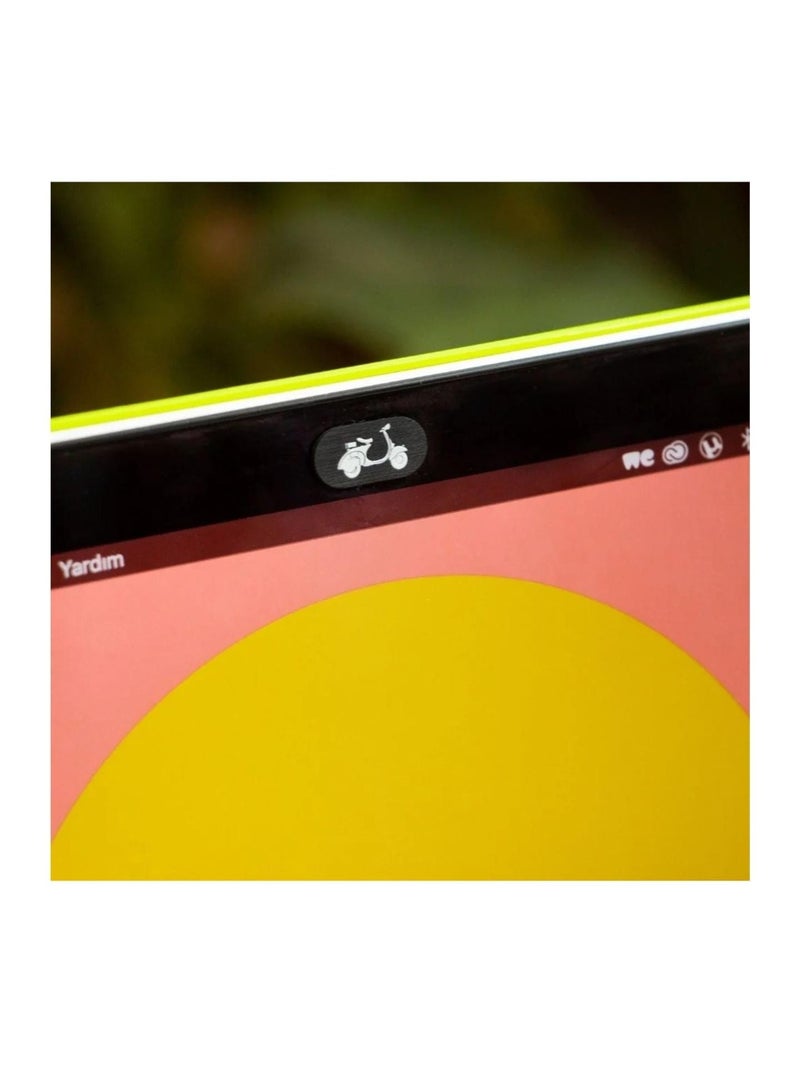 Funsy Laptop & Tablet Camera Cover | Scooter | Mini | Black - Image 4